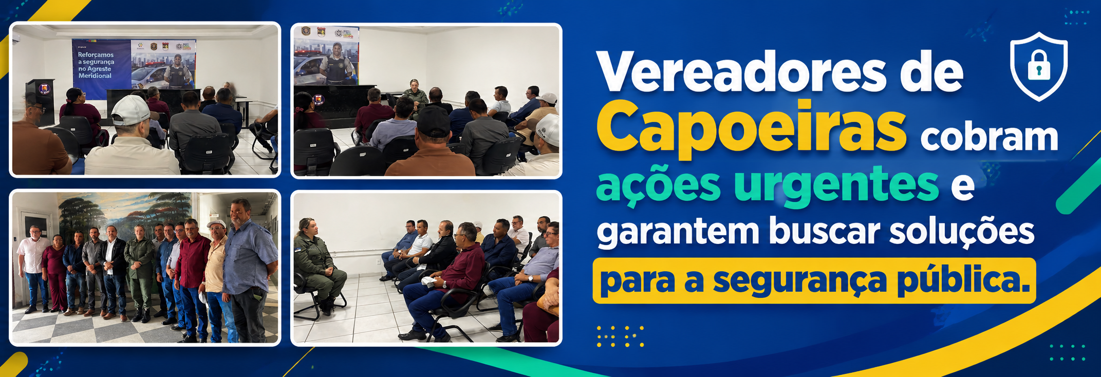 Imagem da notícia Vereadores de Capoeiras cobram ações urgentes e garantem buscar soluções para a segurança pública.